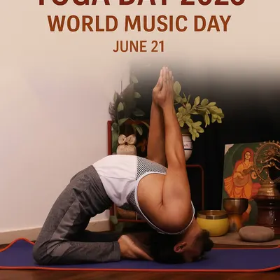 This poster celebrates the connection between yoga and music. My practice is built on the belief that movement can be a song and stillness can be a rhythm, both leading to inner harmony.