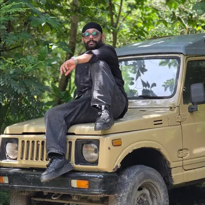 Taking a moment on a classic Gypsy during a Jim Corbett safari. These adventure tours are perfect for anyone who loves nature, wildlife, and the thrill of an off-road journey through the jungle.