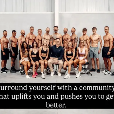 A group photo of my transformed clients. This isn't just a team; it's a community that uplifts and pushes you to be better.