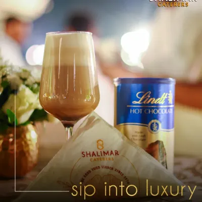 Sip into luxury with our Premium Hot Chocolate. We use high-quality Lindt chocolate to create a rich, velvety, and comforting beverage that adds a touch of elegance to any event.