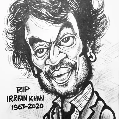 My tribute to the unforgettable Irrfan Khan. His passing was a huge loss for cinema, and this was my way of honoring his incredible talent.