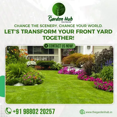 Let's transform your front yard together. We specialize in creating curb appeal with lush lawns, colorful flower beds, and beautiful pathways that welcome you home.