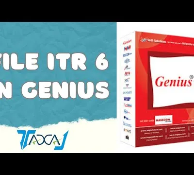Thumbnail for our YouTube tutorial on how to file ITR-6 (for companies) using Genius Income Tax Software.