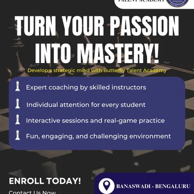 This poster outlines our commitment to turning passion into mastery. We provide expert coaching, individual attention, and a fun, challenging environment to help your child succeed.