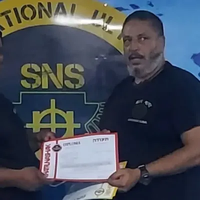 Receiving my diploma after a week of intense Krav Maga training in Delhi under my master, Vicky Kapoor. I am a student first, always.