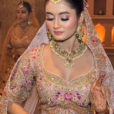Subtle yet stunning. This look is for the bride who wants to glow. I used soft pink tones on the eyes and cheeks for a fresh, ethereal vibe.
