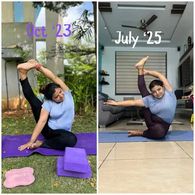 As the verse goes, deep contemplation can make any attempt fruitful. This student's transformation in her flexibility and depth is a perfect example of what consistent, mindful practice can achieve.