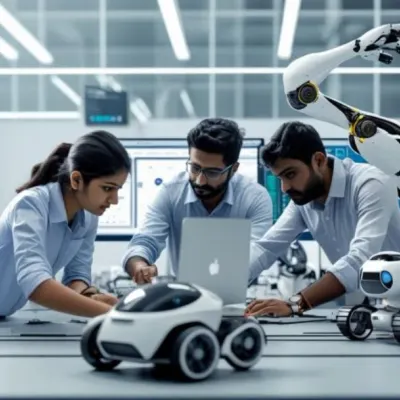 We transform a part of your office into a dynamic MakerLab, where your team can collaborate on practical AI and robotics challenges. This is a space for hands-on learning, not just theory.