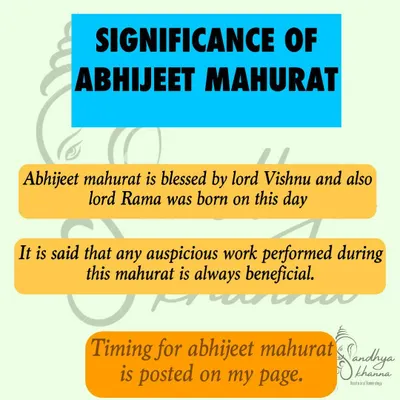 This post explains the significance of the Abhijeet Mahurat. It is a special time of day blessed by Lord Vishnu, and it is believed that any work started during this period will be successful. Even Lord Rama was born during this mahurat.
