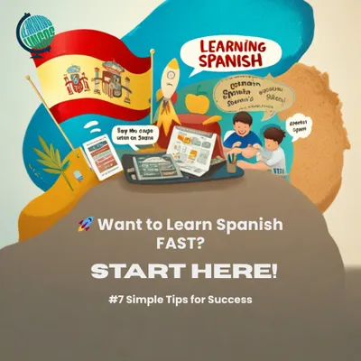 Want to help your child learn Spanish fast? This carousel breaks down seven simple tips for success, designed to keep learning fun and effective.