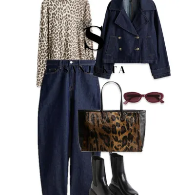 I love a bold style moment, and this look is all about it. Mixing a leopard print top and bag with a full denim-on-denim outfit creates amazing texture and visual interest. It's a fierce and effortless way to embrace fall trends.