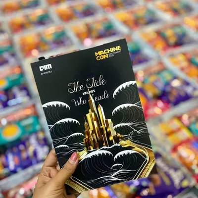 It's not just a card, it's the note that says "this was made for you." This custom-designed card for a corporate event in Goa adds a personal and thematic touch.
