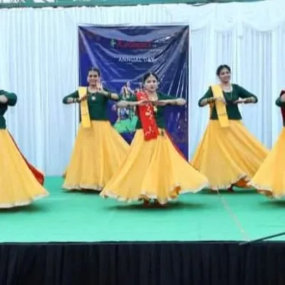 A moment of perfect synchronization during our Annual Day show. You can see the result of countless hours of practice in the graceful postures and coordinated movements of my students.