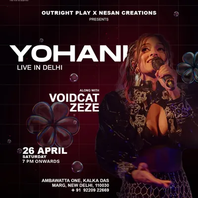I was thrilled to host the sensational Yohani for a live performance in Delhi. This poster captures the energy of that epic night of unforgettable music and vibes at Rooh.