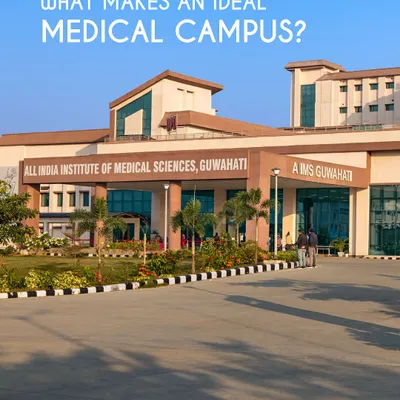 Our vision for an ideal medical campus, exemplified by AIIMS Guwahati, is an environment where learning, care, and daily life are interlinked. The design goes beyond clinical spaces to create a holistic and supportive ecosystem.