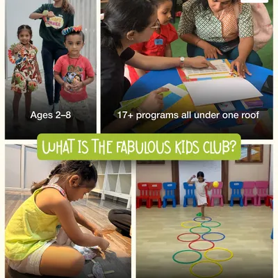 This is what we are all about. We offer science-backed fun for kids aged 2 to 8, with over 17 programs and flexible hours. We are a one-stop club for your child's holistic development.