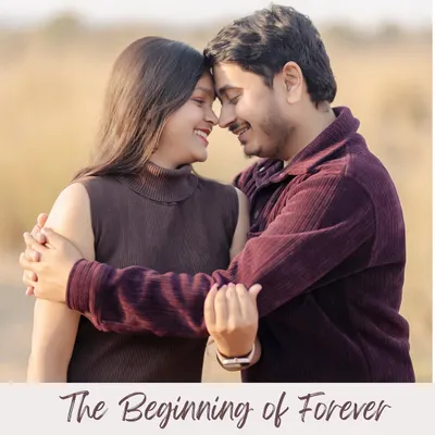 A perfect example of a candid moment. This tight close-up captures the genuine smiles and affection between the couple, showcasing their natural chemistry.