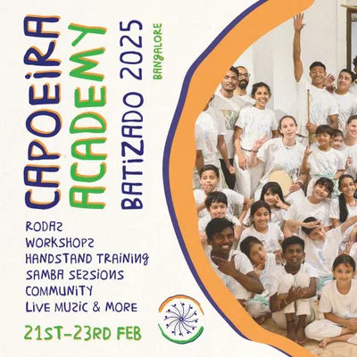 Our annual Capoeira Batizado is coming! This poster gives you a glimpse of what to expect: rodas, workshops, handstand training, samba sessions, and amazing community energy. Mark your calendars for our biggest event of the year.