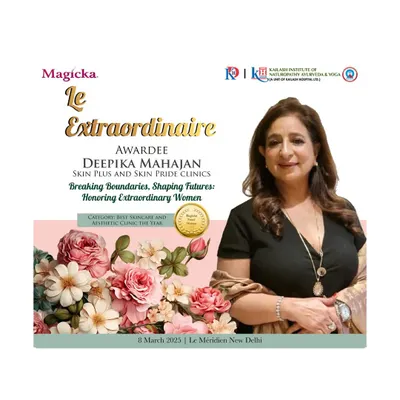 We are thrilled to announce that our director, Deepika Mahajan, was honored with the Le Extraordinaire award for her work in breaking boundaries and shaping futures in the aesthetic clinic industry.