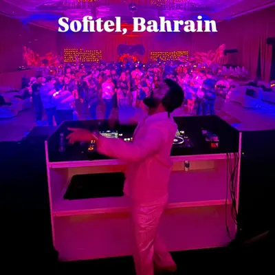 A moment from my Bahrain gig where the beats took over and everything else faded. Commanding a massive, energetic crowd at the Sofitel is a feeling like no other.