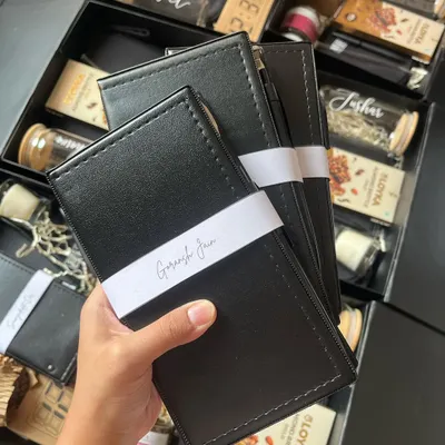 A look at the personalized travel pouches and notepads I created for a corporate anniversary celebration. Each item was customized to reflect the company's milestone.