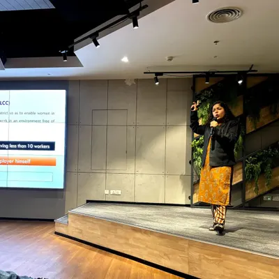 This is from a live, in-person POSH training session where I broke down the functions of a Local Complaints Committee (LCC). I believe interactive presentations are key to making complex legal topics like sexual harassment prevention understandable and memorable.