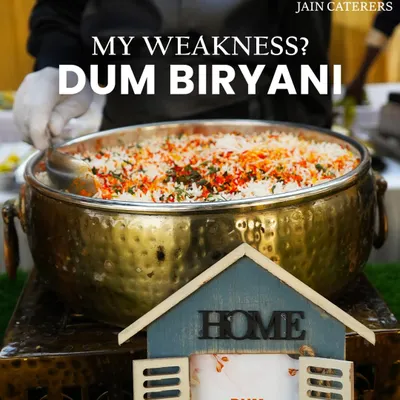 My weakness? Dum Biryani. A magnificent brass handi filled with our aromatic vegetable dum biryani, slow-cooked to perfection. This is a centrepiece dish for any grand feast.