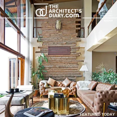 My project, 'Aangan - The Courtyard House', was featured on the cover of The Architect's Diary. The feature highlighted how the design intertwines outdoor and indoor spaces to create a cohesive, nature-centric living environment.