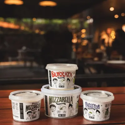 The complete Brik Oven Deli cheese collection. Take home our fresh mozzarella, creamy burrata, and rich ricotta to elevate your home cooking.