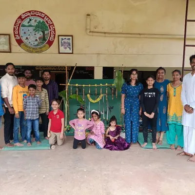 Our students and their families celebrating Ayudha Pooja together. It is a special day where we honor our weapons and the community we have built.