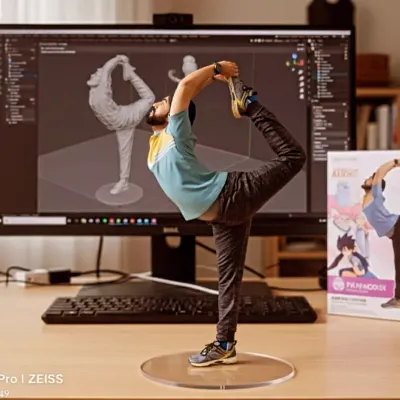 This unique 3D printed figurine captures a moment of my practice. It's a reminder that yoga is a continuous process of shaping and refining ourselves, both physically and mentally.