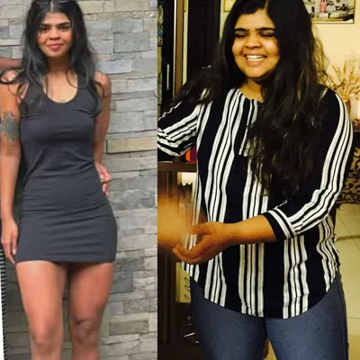 On the right is the girl who was told she was just built a certain way. On the left is the woman who proved them wrong. This journey taught me everything I know about transformation, and it's why I'm so passionate about helping you with yours.