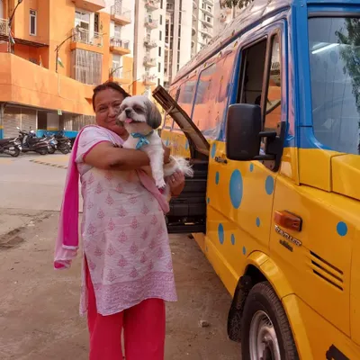 The best part of my job is seeing happy clients, both human and furry! I bring my fully equipped grooming van directly to your home for ultimate convenience.