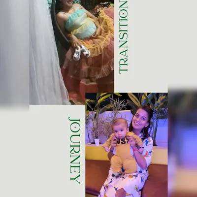 A collage showing my transition from pregnancy to early motherhood. This journey was incredible and full of experiences. It taught me that new moms need to prioritize their own healing to come back stronger.