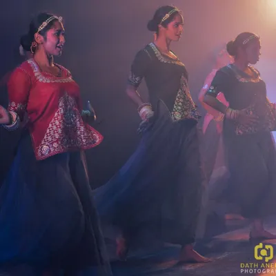 My team, my Baisas, moving as one during our contemporary "Mumal" piece. This performance was a tribute to the famous love song and an attempt to show Rajasthani dance with a touch of modernism.