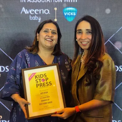 I was so honored and grateful to receive the Runner-Up award for Best Homebaker from Kids Stop Press. This recognition means so much to me on my journey as a home baker in Mumbai.