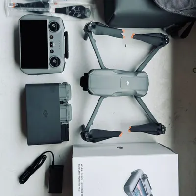 This is my DJI Air 3 fly more combo kit, laid out and ready for a project. Having professional, reliable equipment with extra batteries and propellers is essential for a successful shoot.