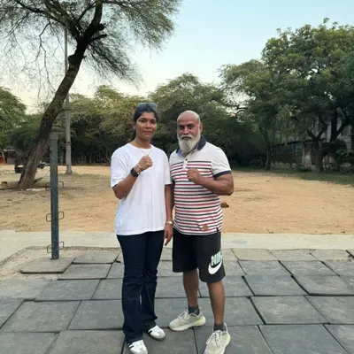 Age is just a number at our academy. Here is one of our senior members with his coach, proving that the spirit of a fighter has no age limit.