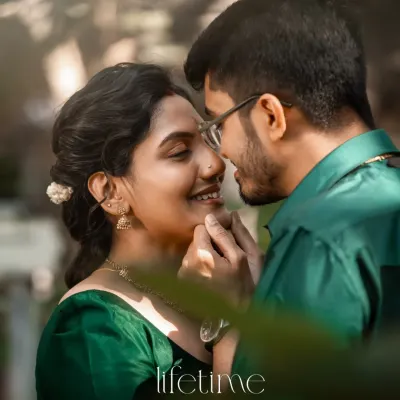 A gentle touch, a shared smile. These are the simple, beautiful moments we love to capture during a pre-wedding shoot.