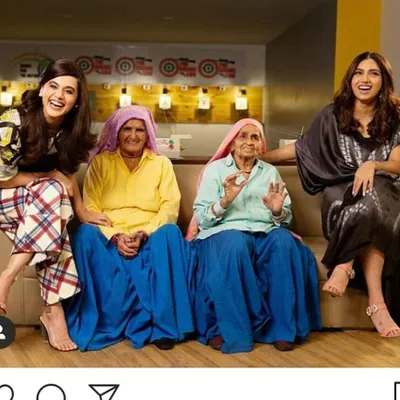 The iconic 'Saand Ki Aankh' team at our range. It was an honor to host Taapsee Pannu, Bhumi Pednekar, and the real-life Shooter Dadis, whose story inspires us all.
