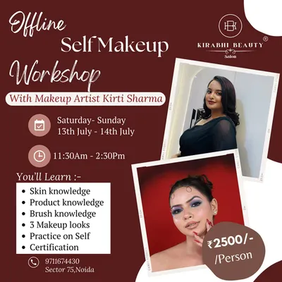 Ready to learn makeup yourself? My offline self-makeup workshop is perfect for you. I teach everything from the basics of skin and product knowledge to creating three different makeup looks, all in a hands-on, supportive class with certification.