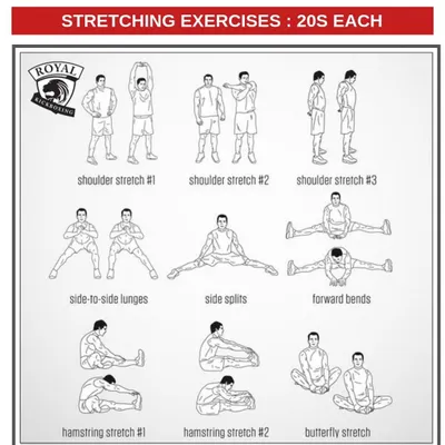 Proper preparation is key to safe and effective training. This chart outlines some of the fundamental stretching exercises we teach all our students, including children. Mastering these basics helps improve flexibility, prevent injuries, and prepares the body for more advanced kickboxing and self-defense drills.