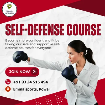 This graphic highlights our foundational self-defense course, open to all. The program is structured to build your confidence and fitness, teaching you essential blocking, striking, and awareness skills that are useful in everyday life.