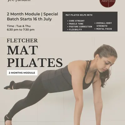Announcing my 2-month Fletcher Mat Pilates module in Indiranagar. This special batch is designed to build core strength, improve posture, and increase flexibility and focus.