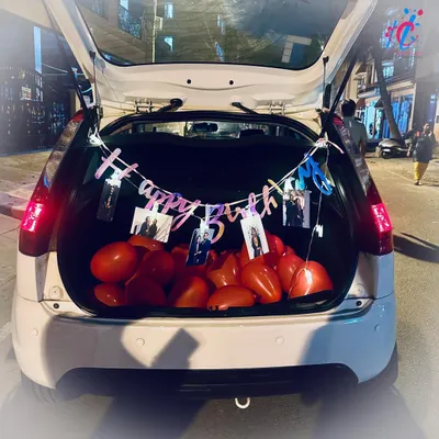 The ultimate mobile surprise. We deck out your car boot with balloons, a personalized banner, and photos, turning your vehicle into a celebration on wheels. Just pop the trunk and watch their face light up.