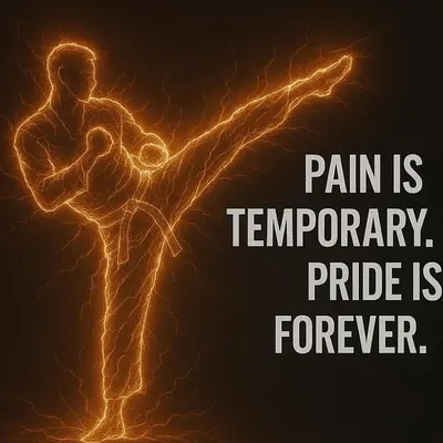This says it all. The pain you feel during training is temporary, but the pride you earn from pushing through it lasts a lifetime.