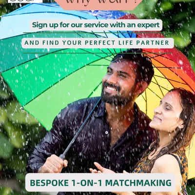 Finding someone who makes you smile even in the pouring rain. My service helps you find a partner who brings joy to every season of life.