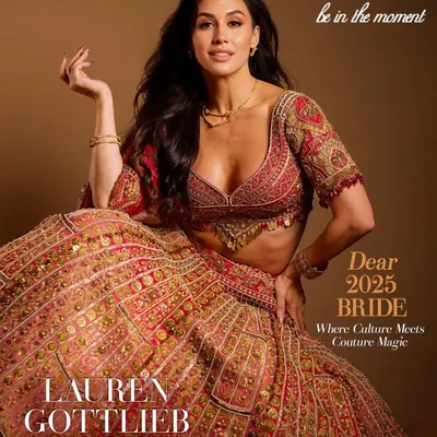 I was so excited to style Lauren Gottlieb for her stunning cover of Be Attractive magazine. We went for soft, flowing hair that perfectly complemented her majestic bridal lehenga, creating a look that is both modern and timeless.
