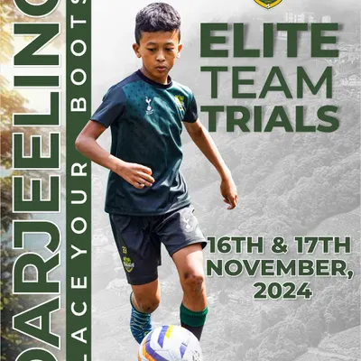Darjeeling, get ready! We are coming to your beautiful town to scout the next generation of football talent. Lace up your boots for our Elite Team Trials on November 16th and 17th.