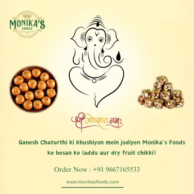 Add joy to your Ganesh Chaturthi festivities with my homemade Besan ke Laddu and Dry Fruit Chikki. They are perfect for offering as prasad or sharing with family and friends.